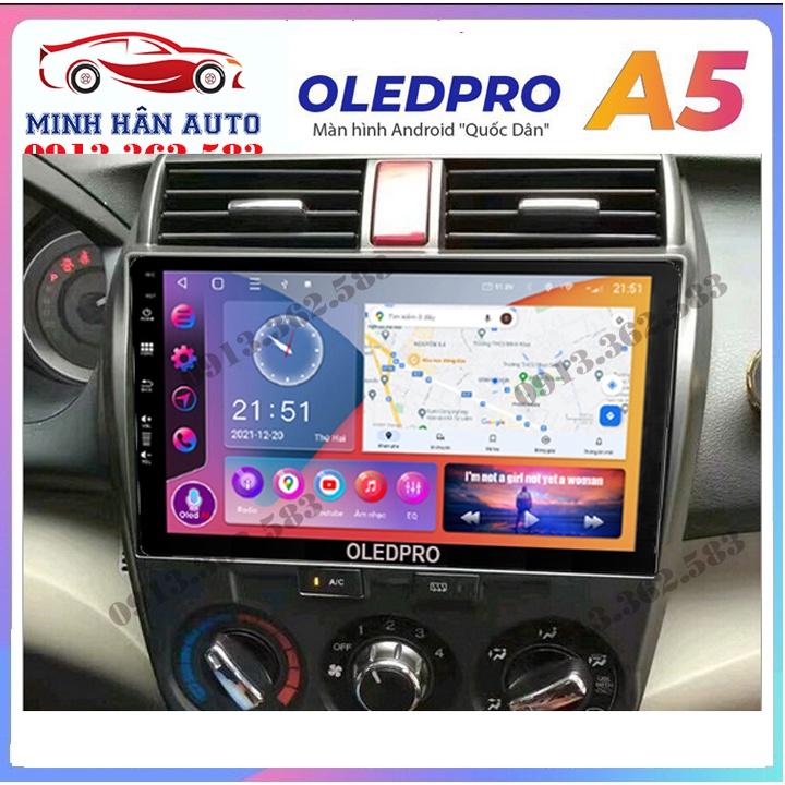 Bộ màn hình OLEDPRO A5, A3 cho xe HONDA CITY 2012-2013, trọn bộ màn hình, mặt dưỡng,dây nguồn theo xe