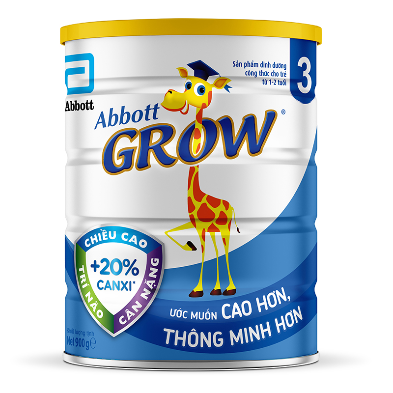 Sữa bột Abbott Grow số 3 lon 900g (1 - 2 tuổi)