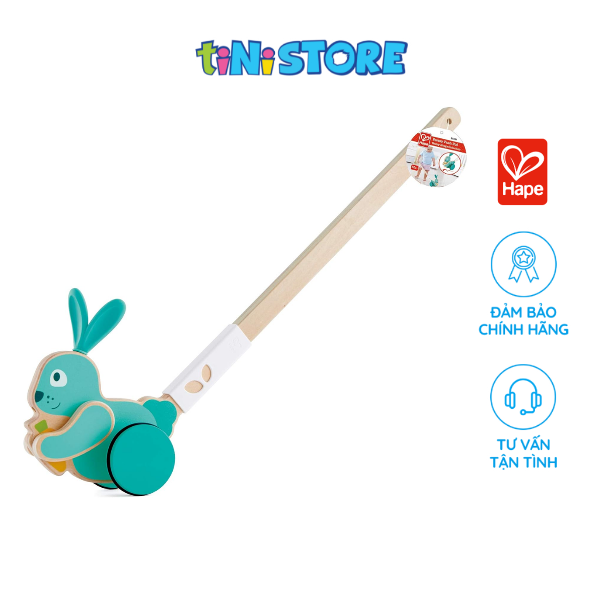 Đồ Chơi Gậy Đẩy Chú Thỏ Hape E0358
