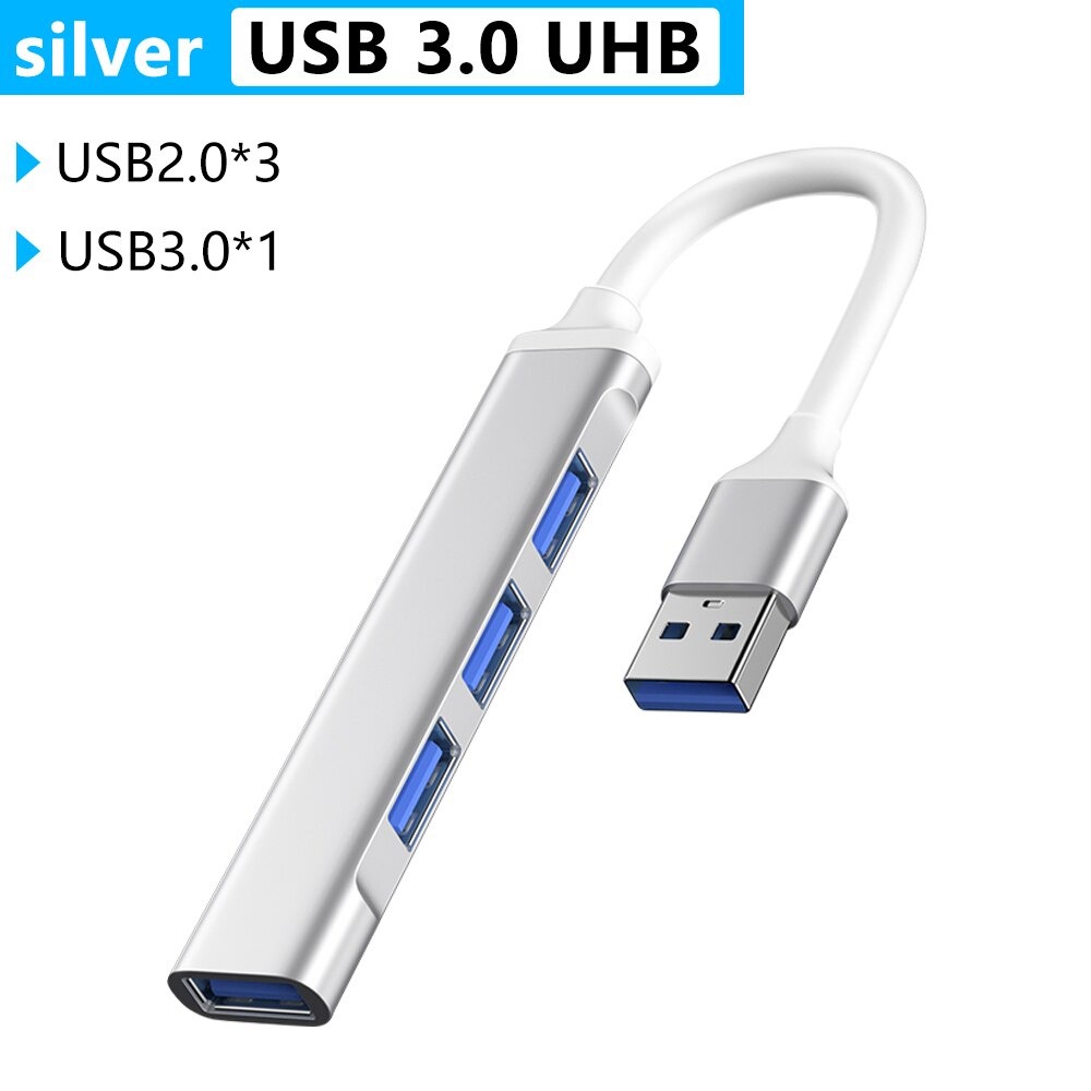 Bộ chia USB 3.0 ra 4 cổng tốc độ cao 5Gbps -Hàng Chính Hãng