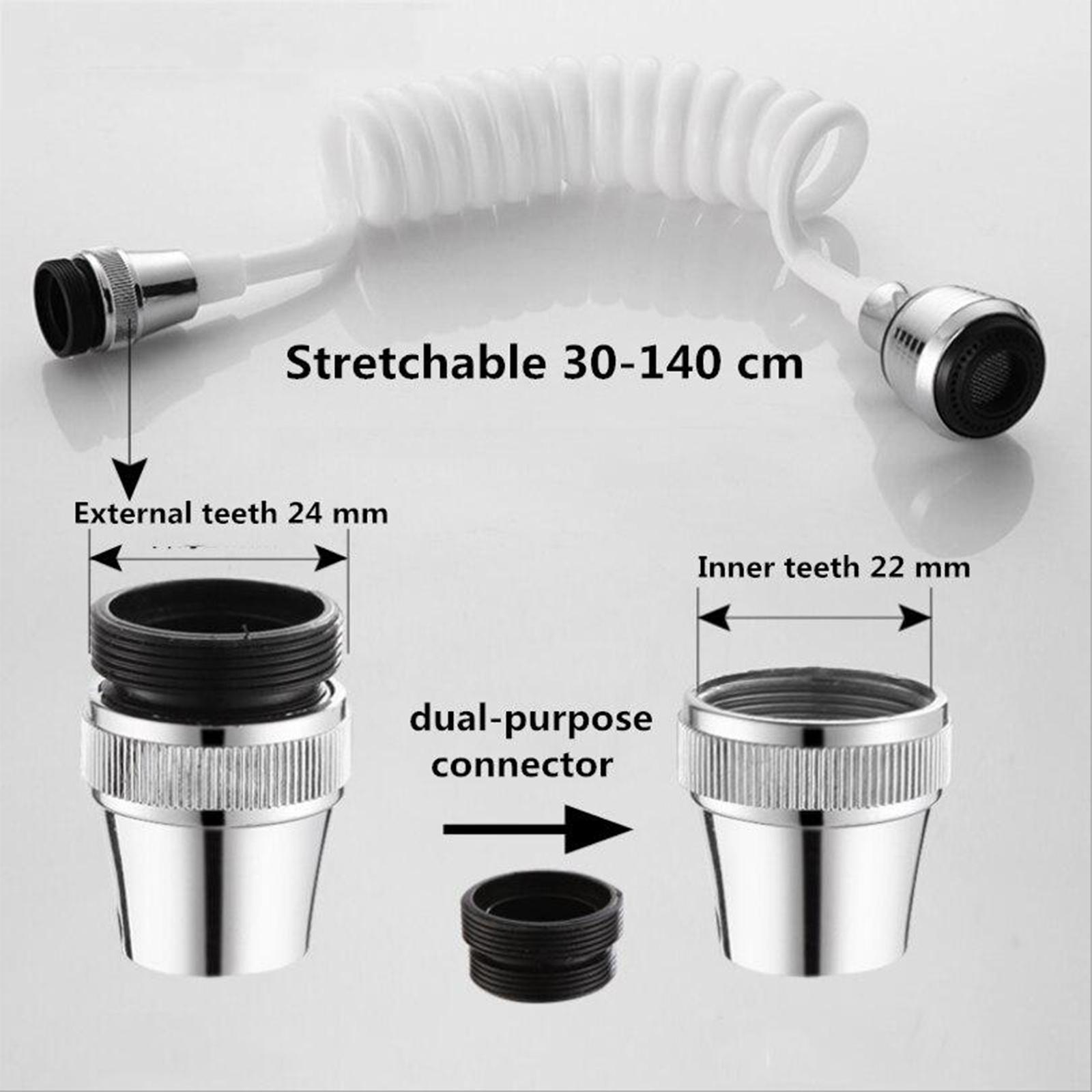 Faucet Sprayer Stretchable Adjustable Mode for Kitchen Sink salon Rinse