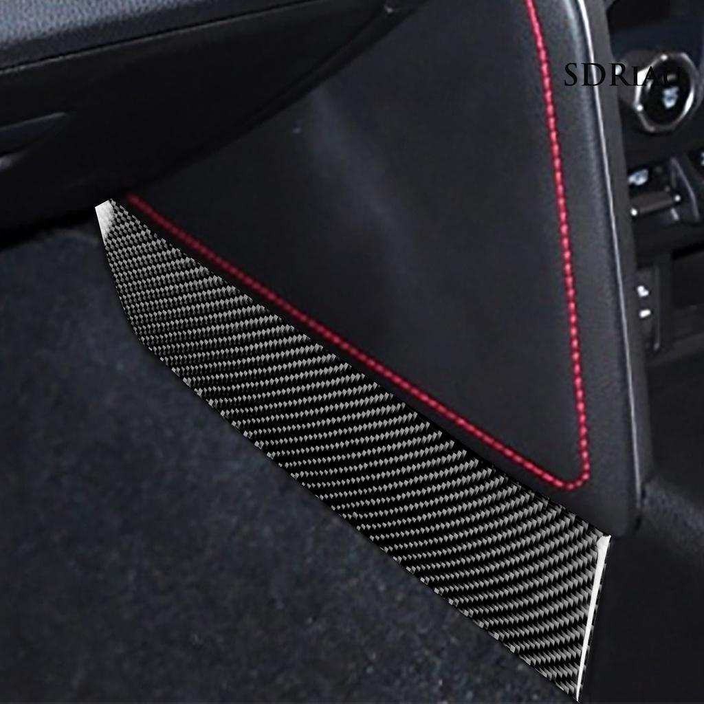 Bộ 2 Miếng Dán Sợi Carbon Cách Nhiệt Chống Mài Mòn Cho Bảng Điều Khiển Xe Subaru Brz 2017-2019