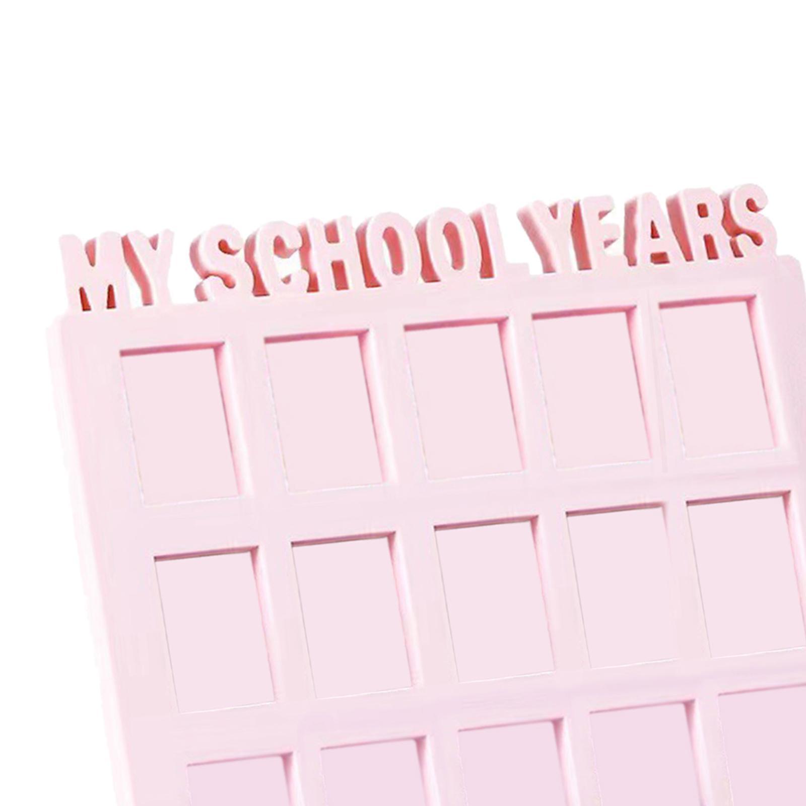School Years Picture Frame Gift Graduation Photo Frame Displays 15 1.6x2 Pictures for Wall and Tabletop