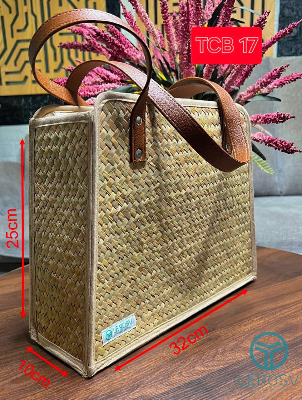 TÚI CỎ BÀNG THỜI TRANG LEROSV ECO