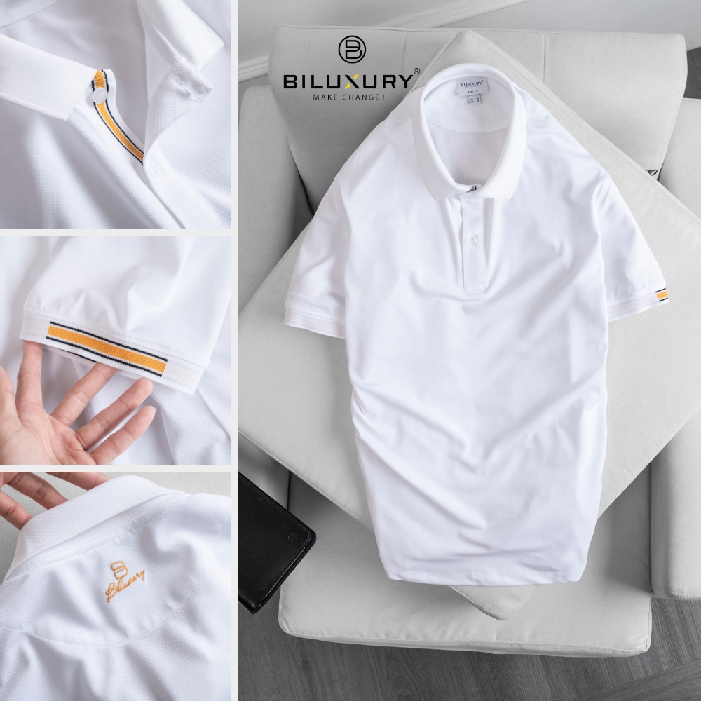Áo thun polo nam Biluxury form chuẩn slimfit chống nhăn chất vải siêu mềm tôn dáng 6APCT016