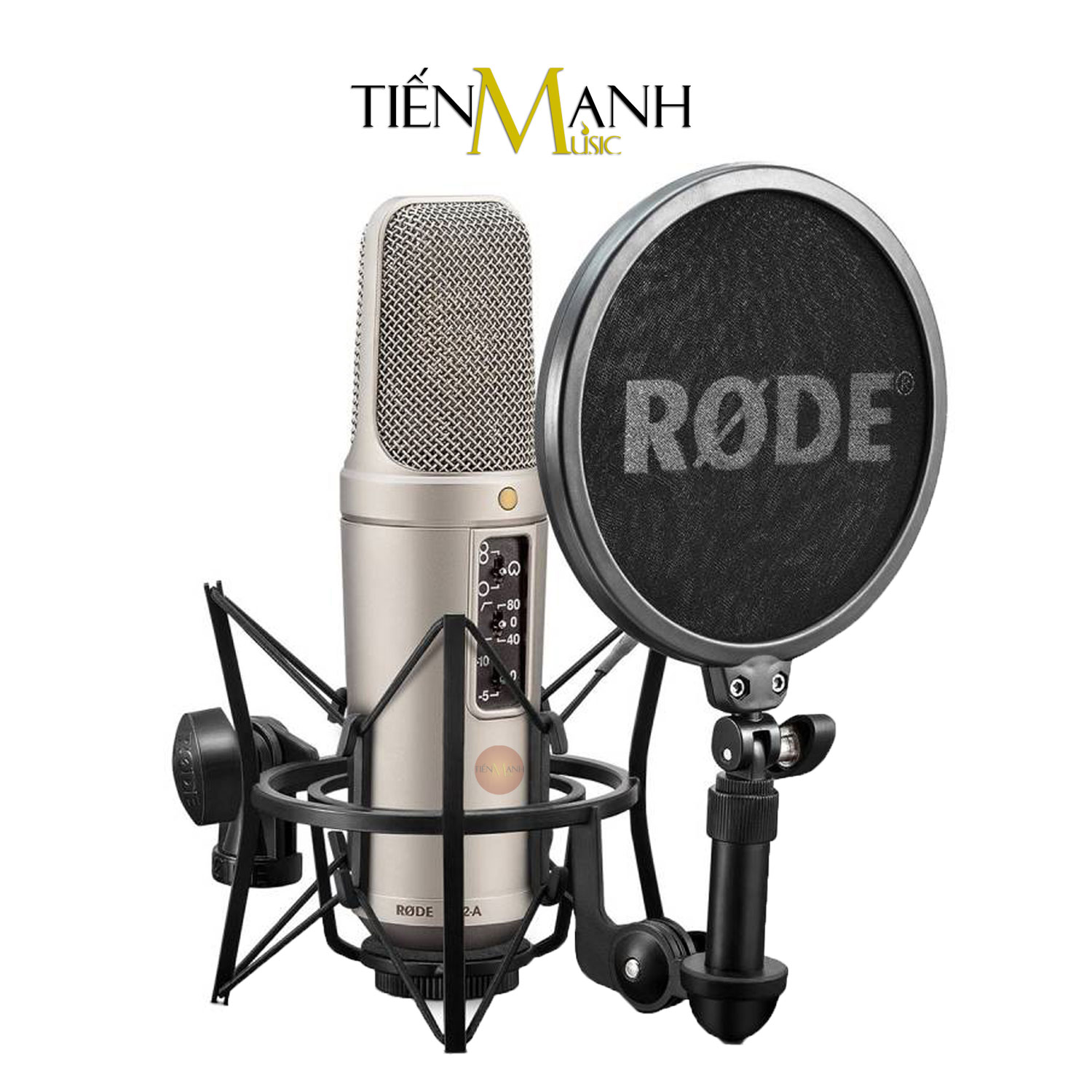 Micro Rode NT2-A Mic Thu Âm Condenser Livestream Phòng Thu Studio Chuyên Nghiệp NT2 Microphone 3 Hướng Thu NT2A Hàng Chính Hãng - Kèm Móng Gẩy DreamMaker