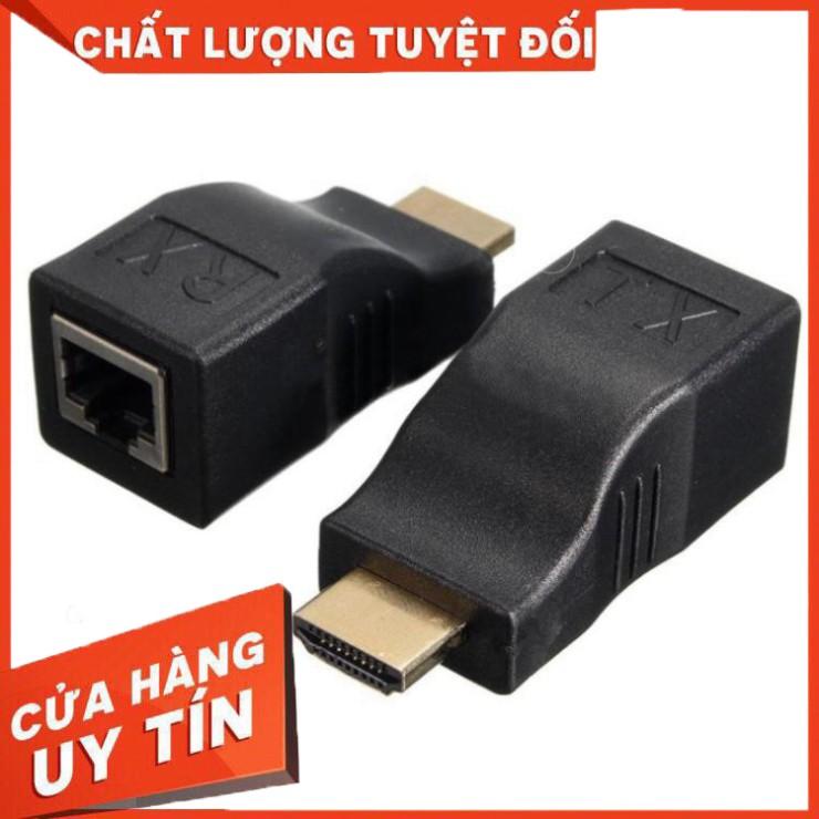 Bộ kéo dài HDMI qua LAN 30m qua cáp mạng Cat5E,6 chuẩn RJ45 ARIGATO - Hàng Chính Hãng