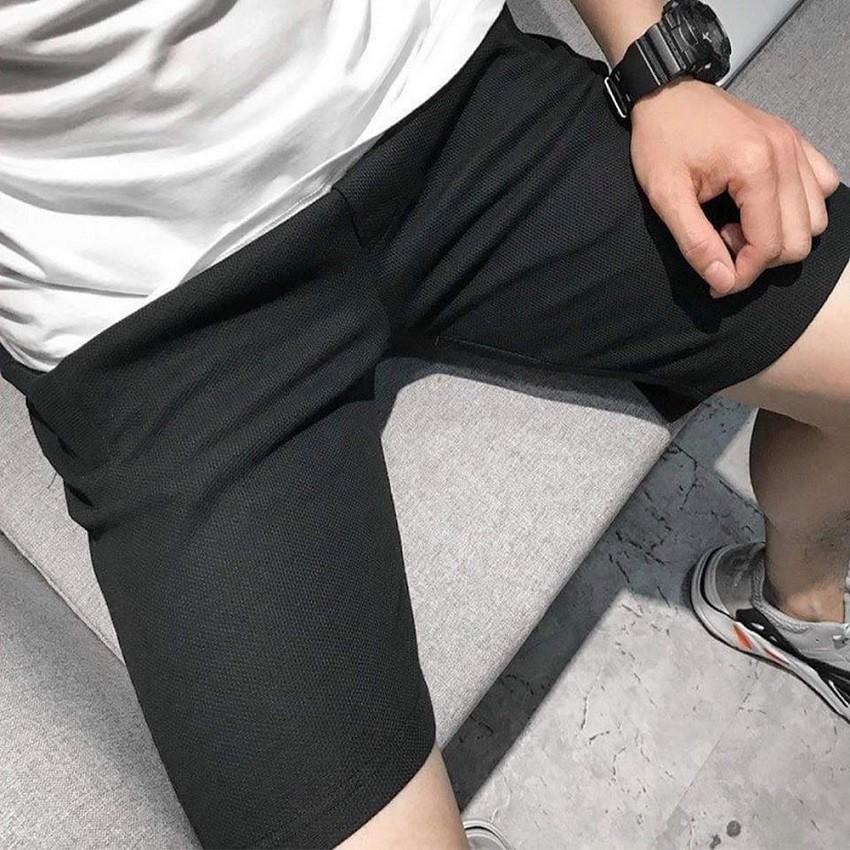 Quần short đũi nam BATIR chất mềm mát, quần lửng thể thao 5 màu cạp chun dây rút