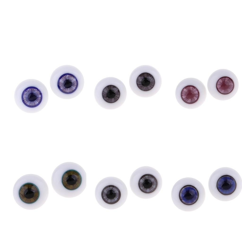 14mm Glass Eyeballs Eyes for BJD Doll Toy Outfit Accessories DIY Craft