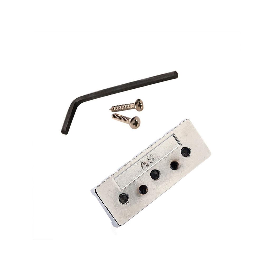 Sunnimix Đàn Guitar Điện Dây Khóa Đai Ốc Cho Tremolo Cầu 42 Mm Chrome
