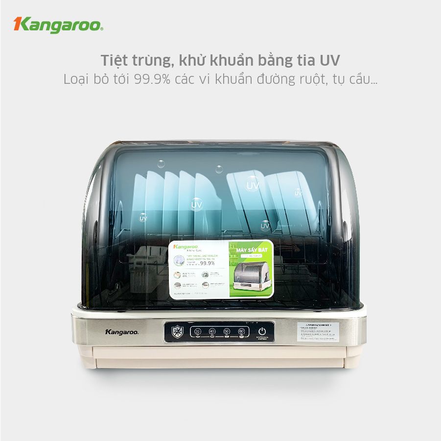 Máy sấy chén (bát) tiệt trùng Kangaroo KG45DUV (315W) - Hàng chính hãng