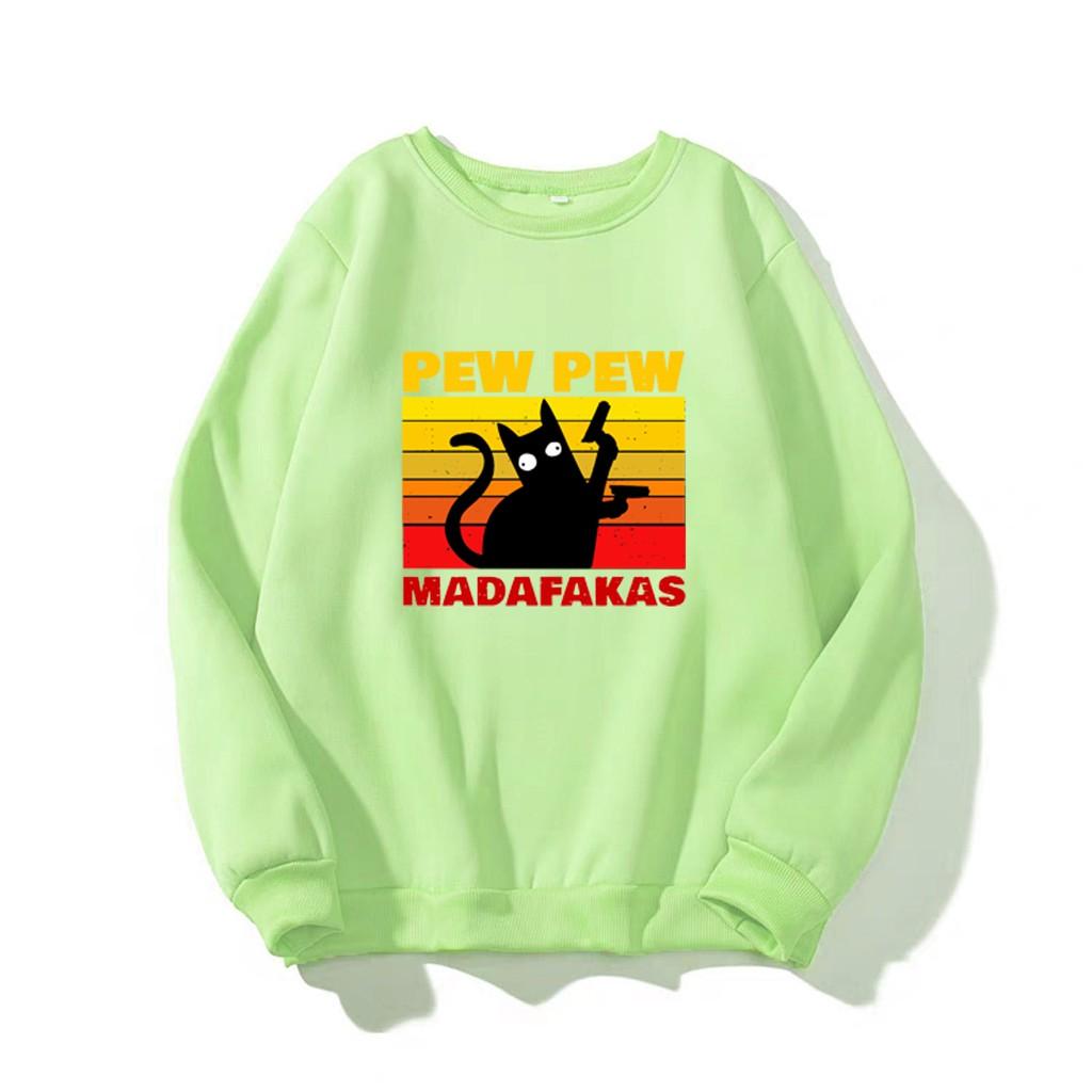 ÁO SWEATER NAM NỮ IN PEW PEW MADAFAKAS