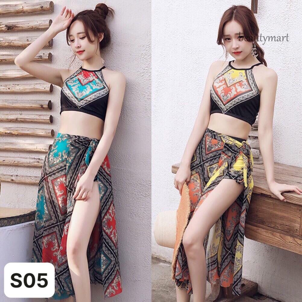 Bộ bơi 3 mảnh thổ cẩm