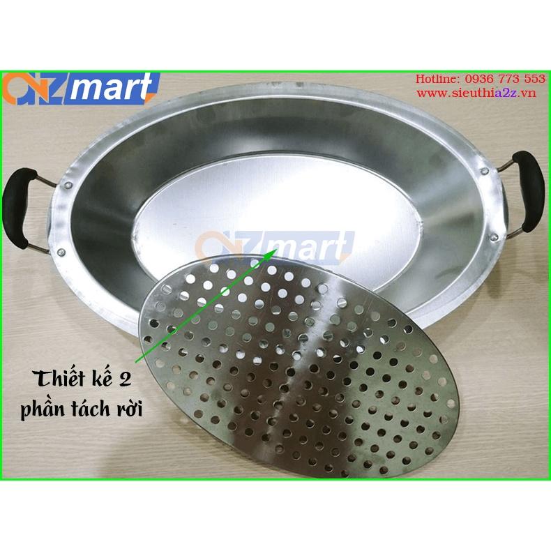 Khay lẩu cá chép om dưa inox nấu được trên mọi loại bếp hàng cao cấp