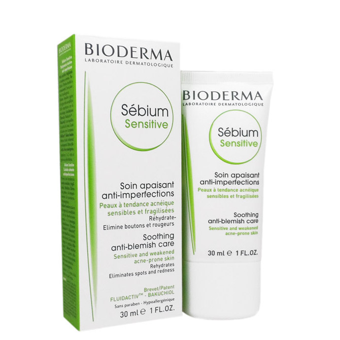 Kem Dưỡng Chăm Sóc Da Dầu Mụn Nhạy Cảm Bioderma Sébium Sensitive 30ml