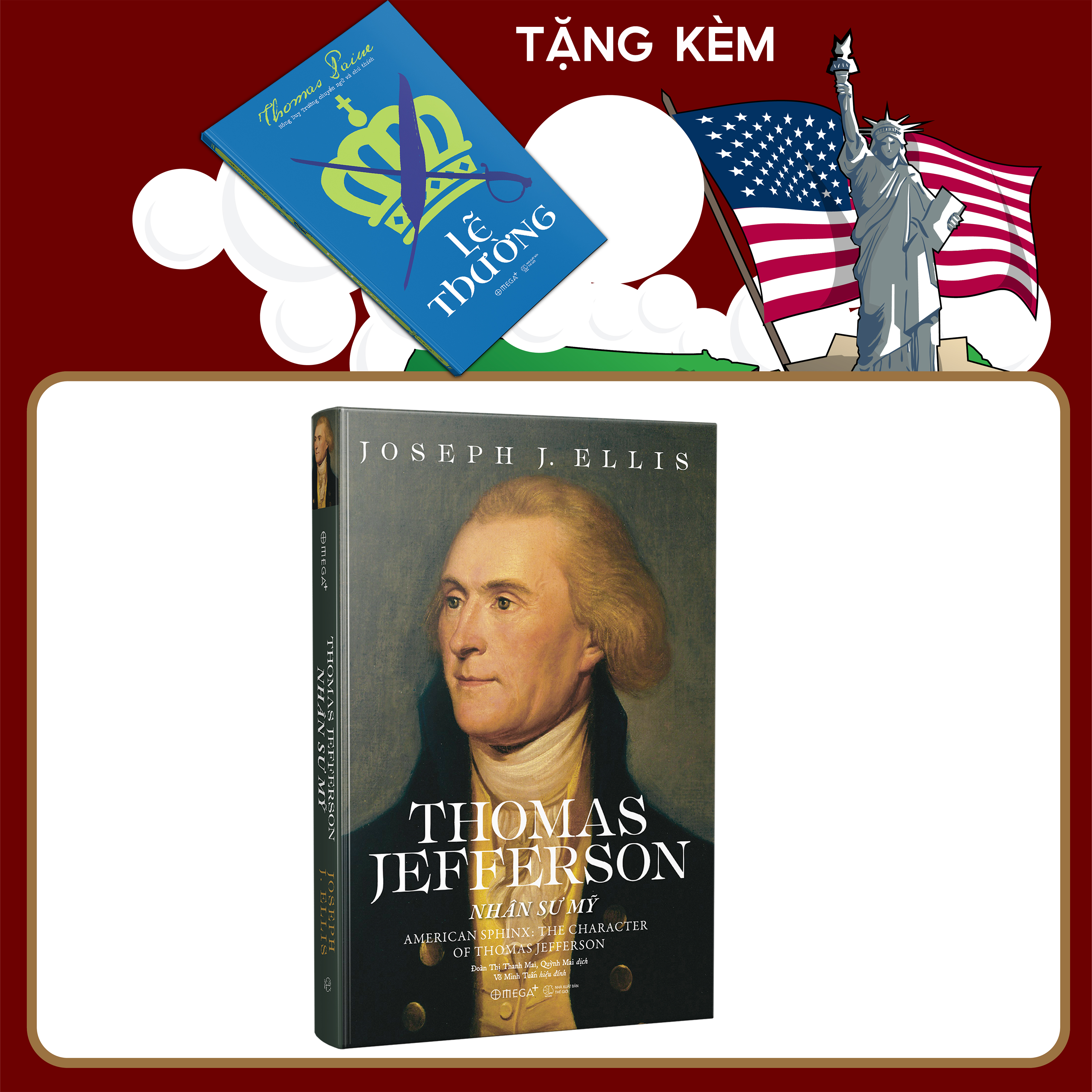 Combo 3 cuốn sách:  Hiến Pháp Mỹ được làm ra như thế nào + Alexander Hamilton + Thomas Jefferson - Nhân sư Mỹ