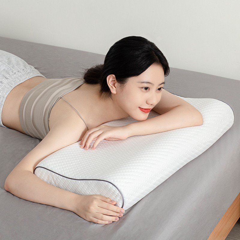 Gối ngủ Memory Foam Contour NOOZ Home Goods ruột cao su non, gối chống trào ngược người lớn nằm