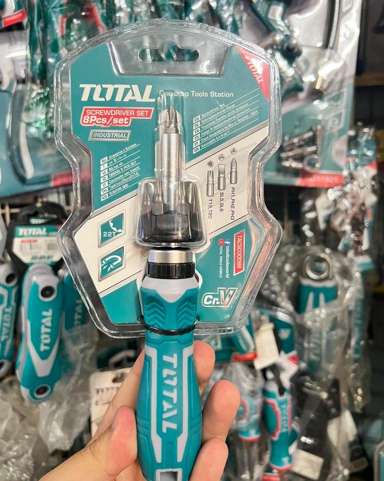 BỘ 8 TUA VÍT TOTAL TACSD30086 - HÀNG CHÍNH HÃNG