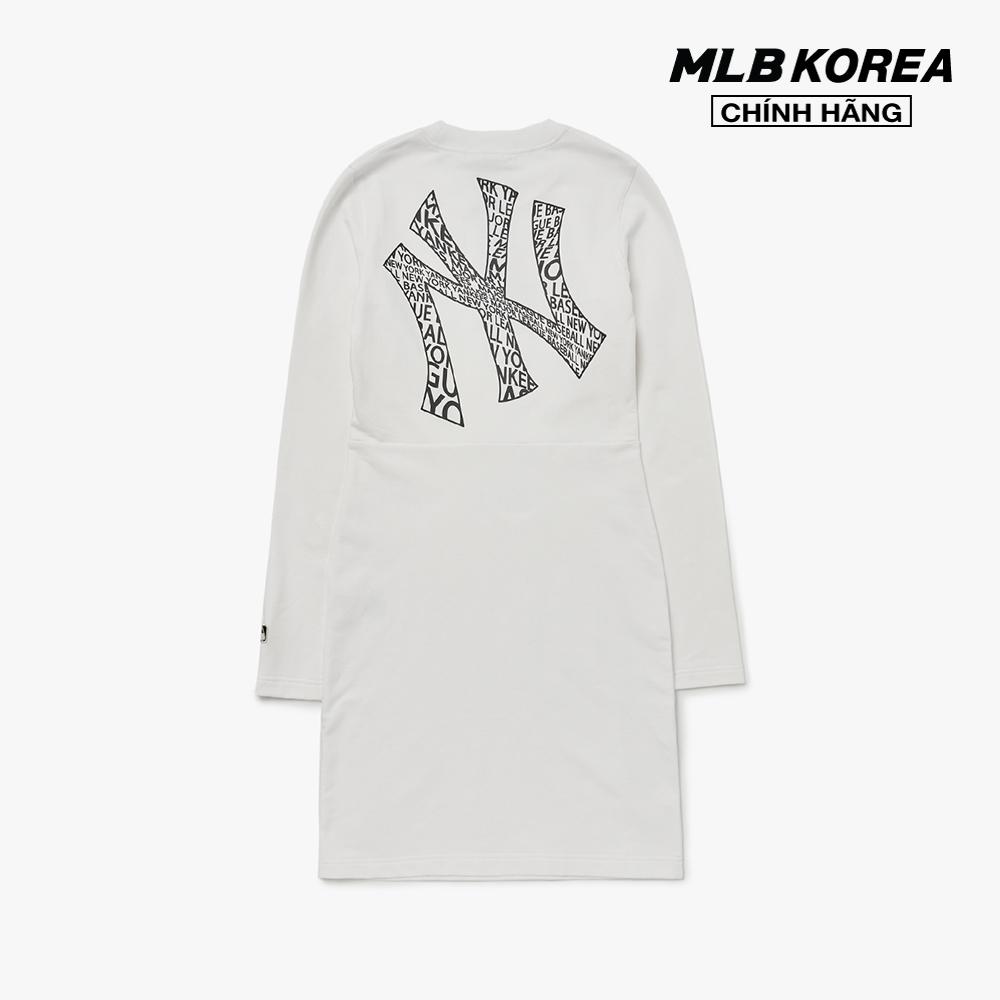 MLB - Đầm mini tay dài Illusion Back Logo Slimfit 3FOPU0124