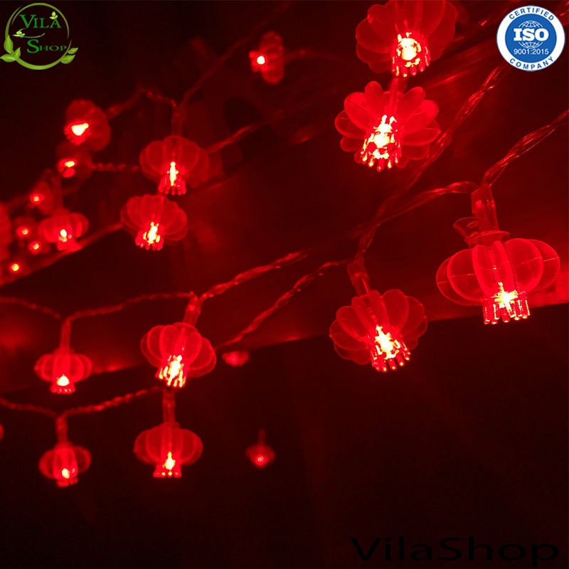 Dây Lồng Đèn Trang Trí Bóng Đèn Led Nháy Trang Trí Dịp Lễ, Tết - Hàng Loại 1 - Chính Hãng MINIIN