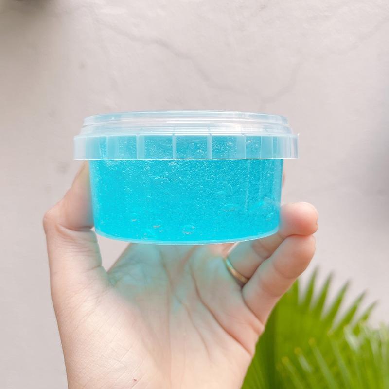 Slime Trong Đại Dương Hộp To 200ml Bóng Dẻo An Toàn - Tặng Kèm Charm Và Sticker Trang Trí