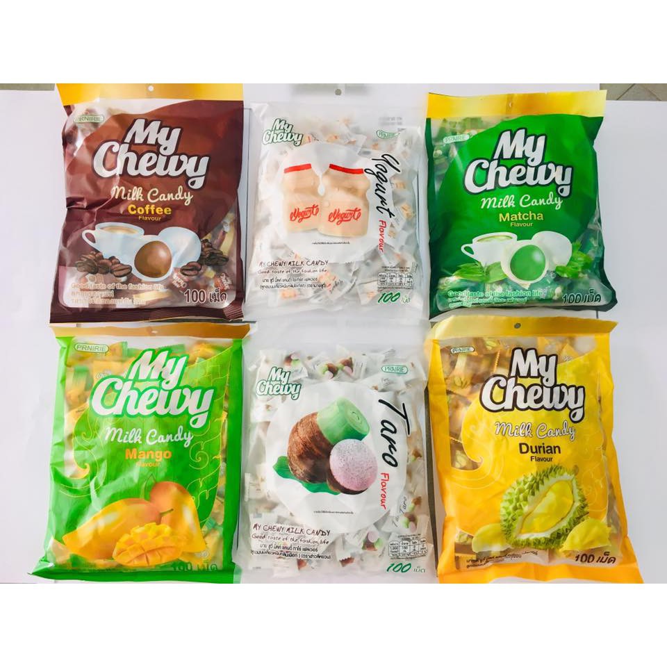 Kẹo dẻo sữa mêm My Chewy 360g (vị xoài,sầu riêng)