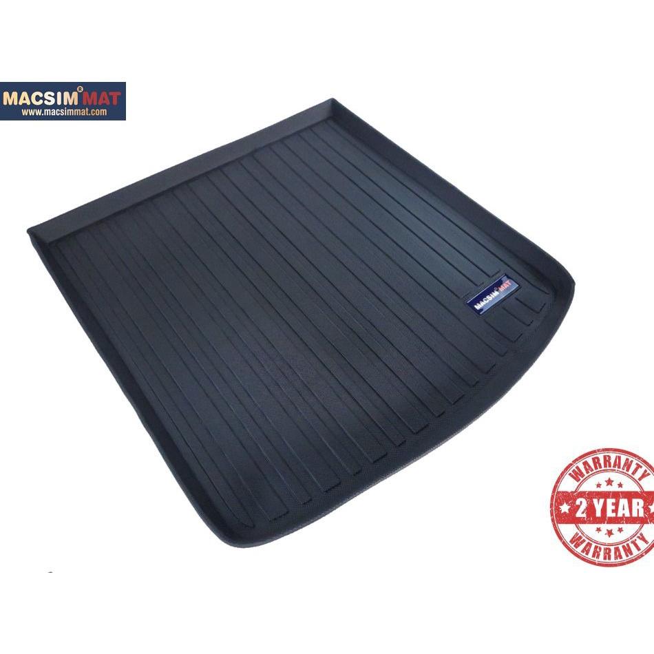 Thảm lót cốp xe ô tô Audi A6 2014-đến nay nhãn hiệu Macsim chất liệu TPV cao cấp màu đen