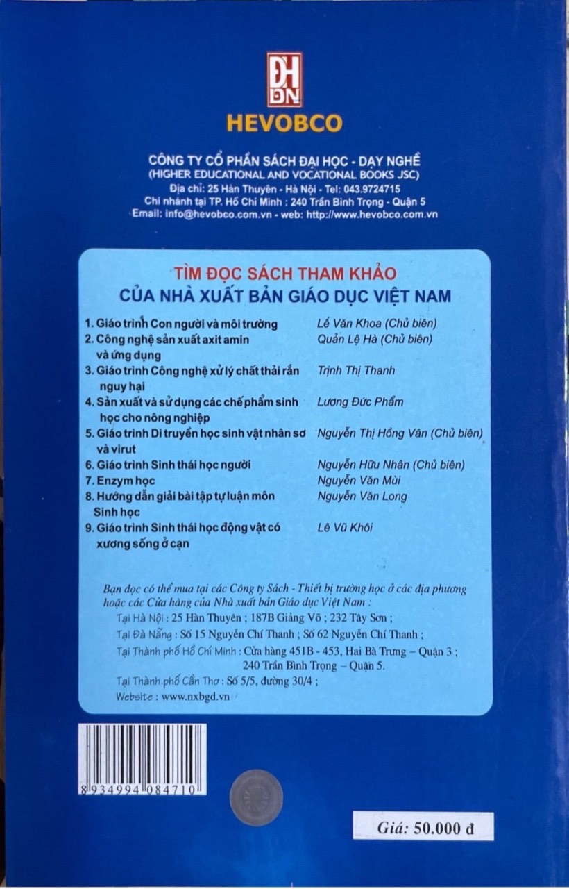 Giáo trình sinh thái học động vật có xương sống ở cạn