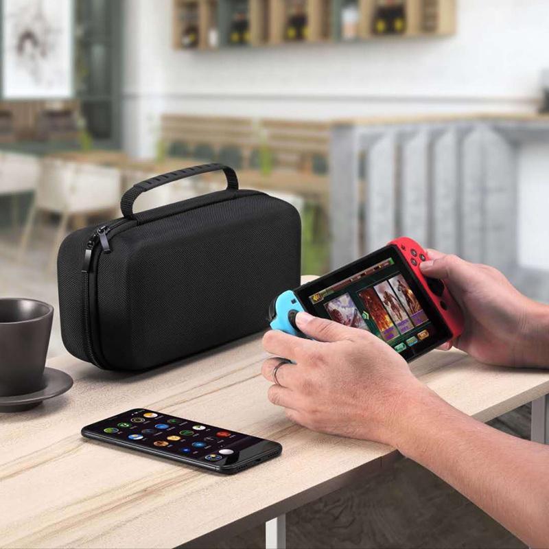 Túi Đựng Máy Chơi Game Nintendo Switch N-Switch Bằng Da PU Chống Sốc Chống Thấm Nước