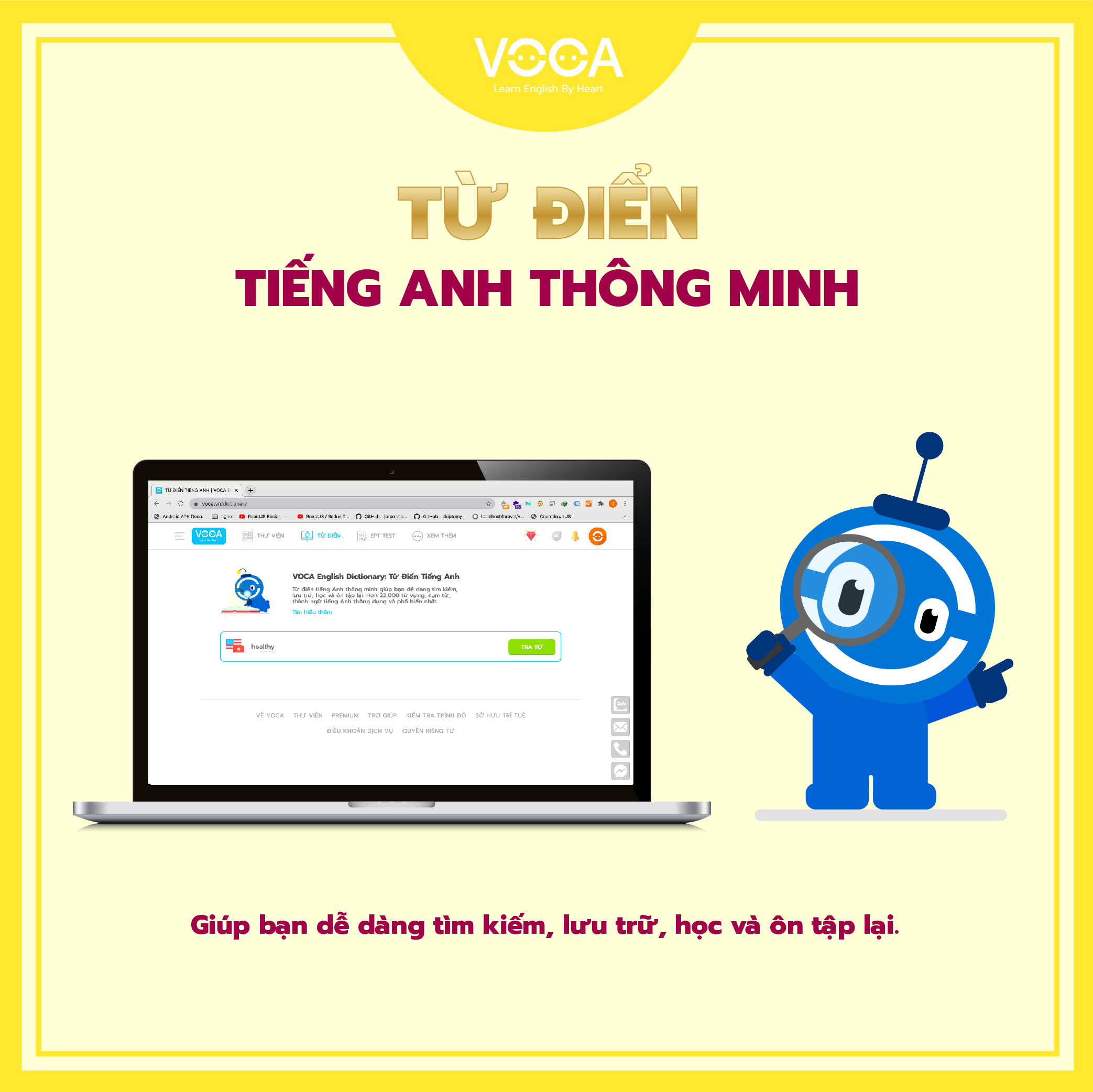 VOCA VIP: Tài Khoản Học Từ Vựng Tiếng Anh Online Theo Chủ Đề - Học từ vựng theo Flashcard - Học từ vựng theo Ngữ cảnh - giúp bạn học sâu, nhớ lâu 3000 từ vựng chỉ trong 60 ngày