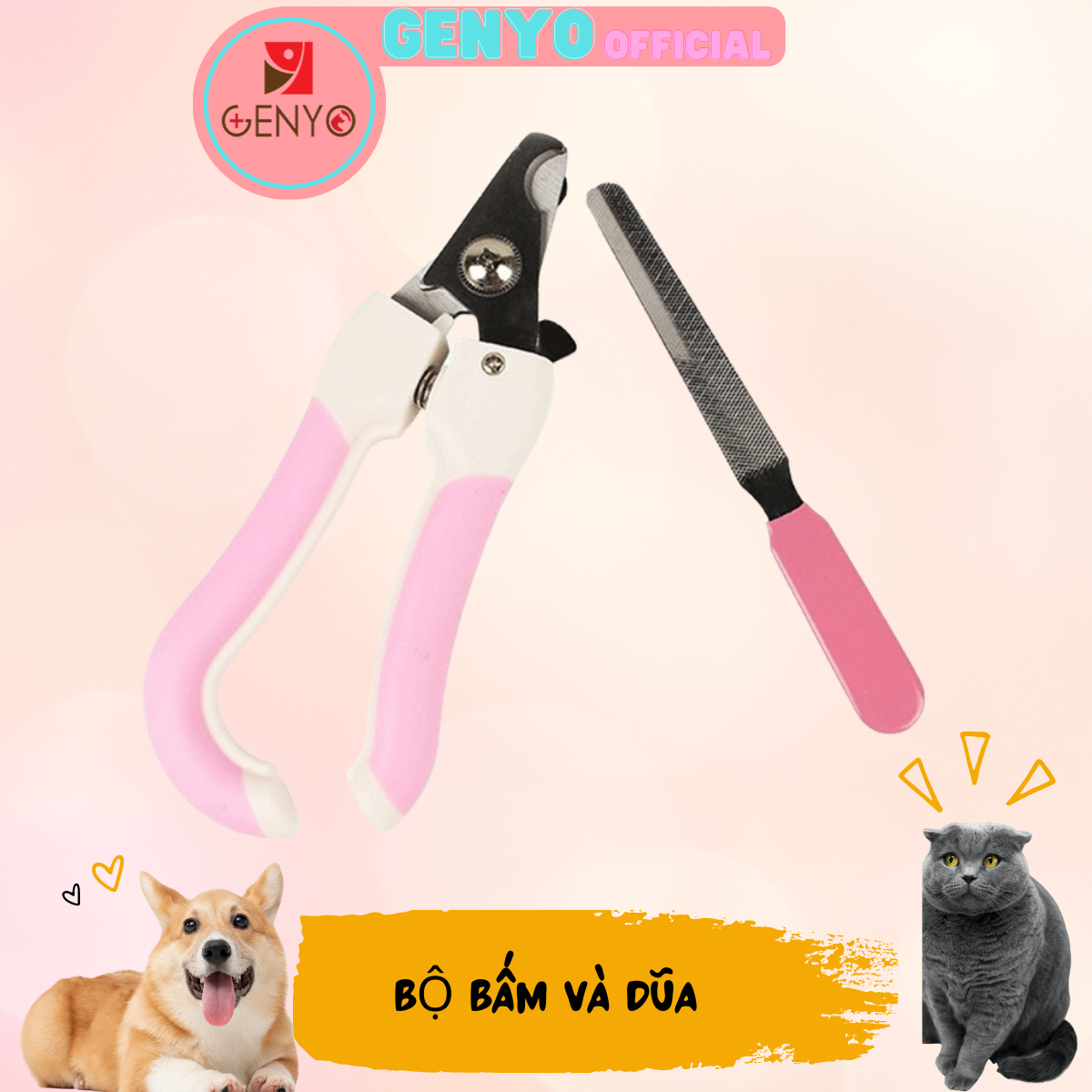 Bấm móng cho chó mèo loại tốt - Genyo Nail Clipper for pet 004