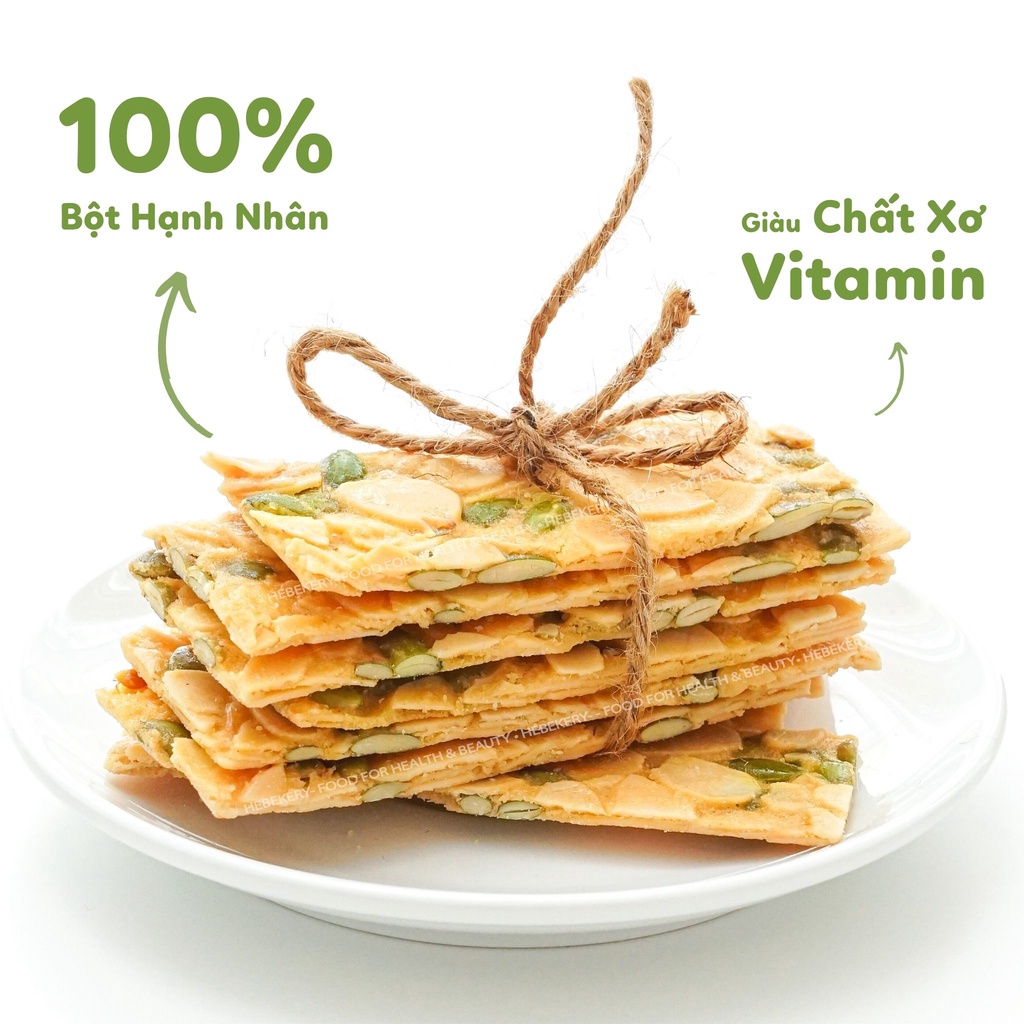 Combo 200g Bánh Ngói Hạnh Nhân + 250g Granola Truly Healthy 3 Vị Dinh Dưỡng