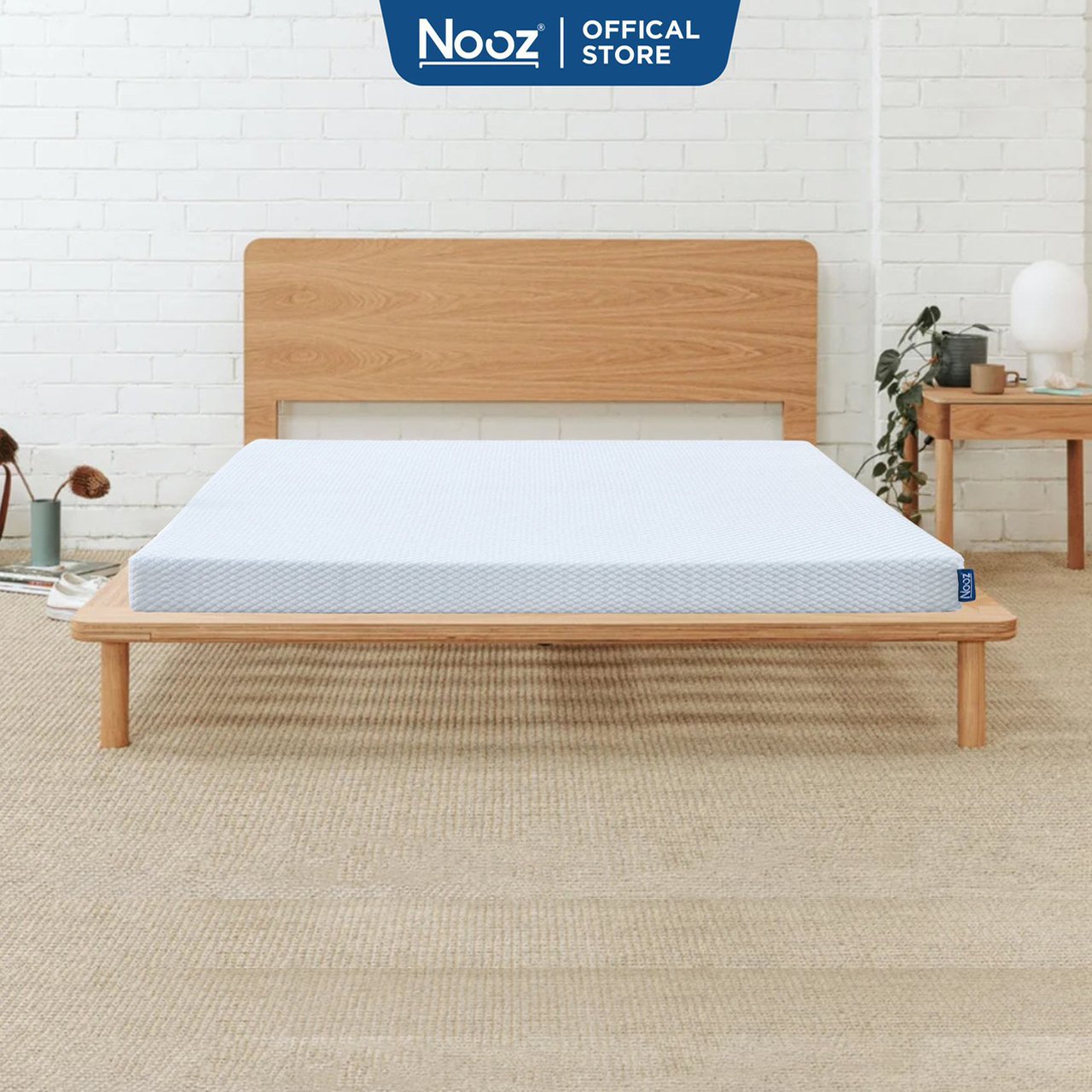 Nệm Foam NOOZ Home Goods  Tiêu Chuẩn CertiPUR-US Với Hai Tầng Foam Nâng Đỡ Ruột Đệm Cao Su Non Vỏ Nệm Tencel