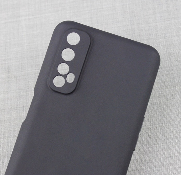 Ốp Lưng Dẻo Mỏng Đen Cho Realme 7