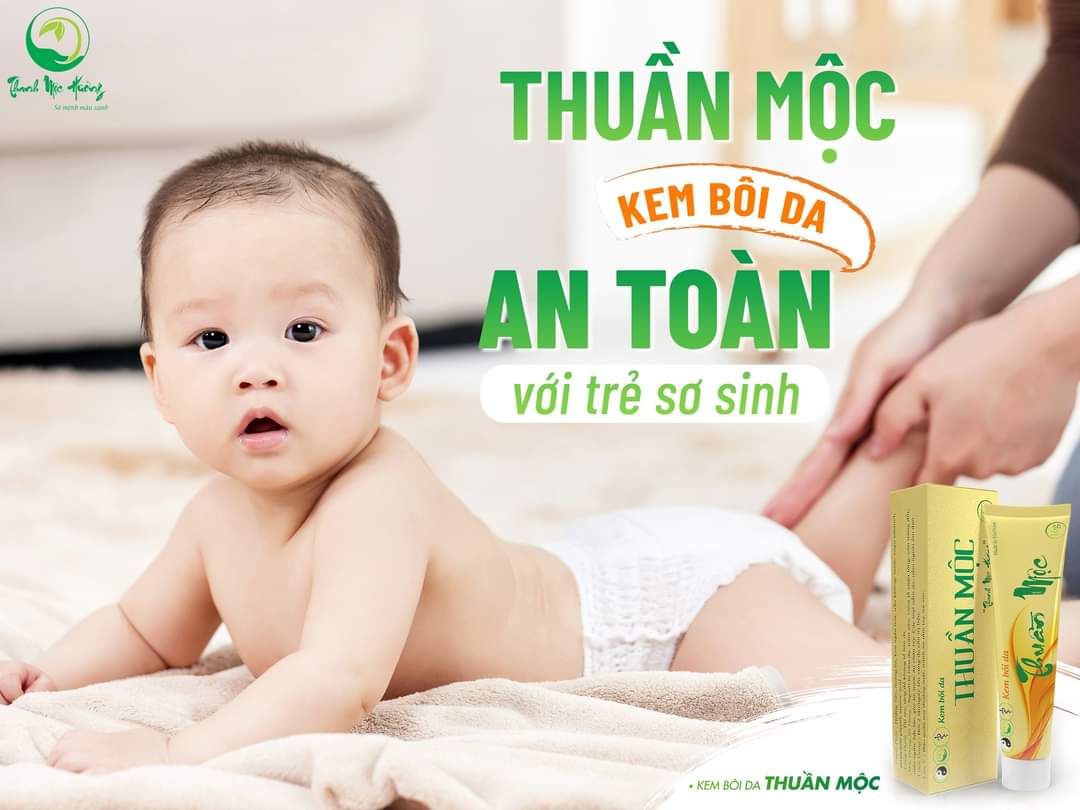 Combo kem bôi da thuần mộc ngừa rôm sảy chàm sữa nấm da đầu Thanh Mộc Hương 16g