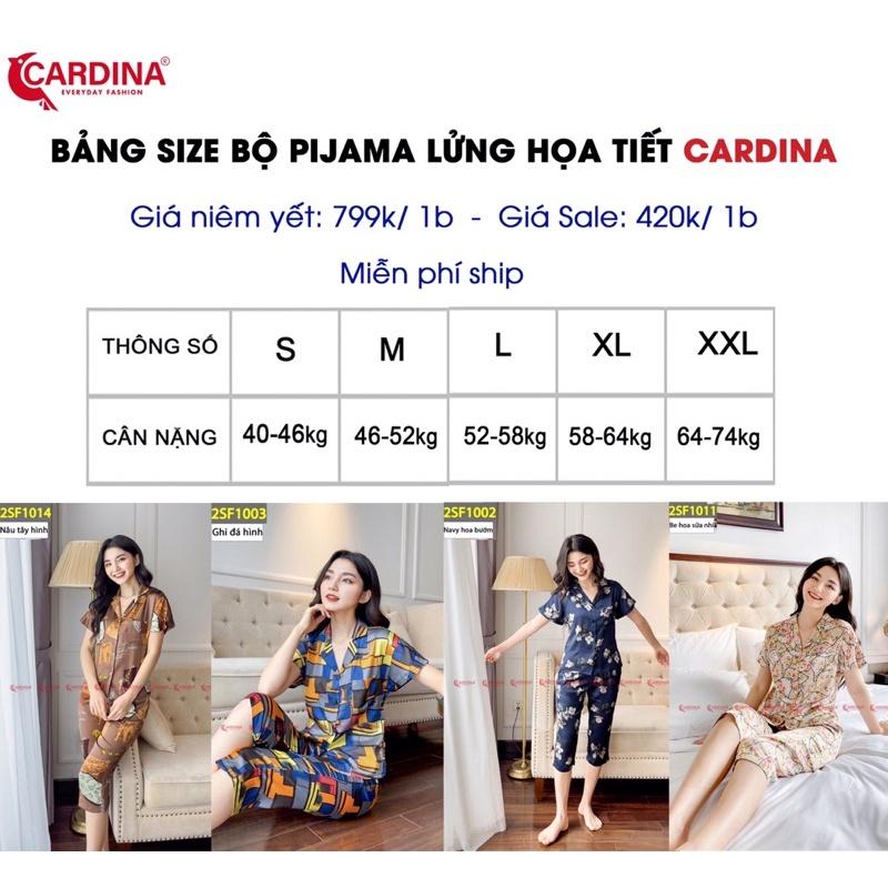 Đồ Bộ Pijama Nữ  Chất Lụa Satin Nhật Cao Cấp Họa Tiết Độc Đáo 2SF10