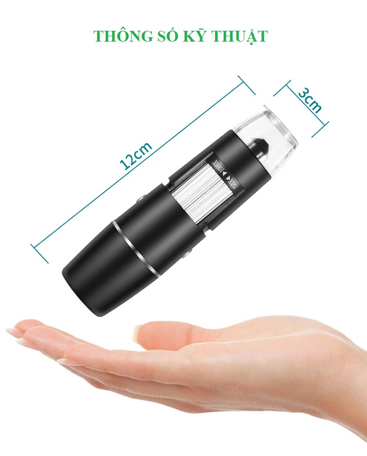 Kính Hiển Vi 1000X Kết Nối Wifi W04 - Hàng Nhập Khẩu