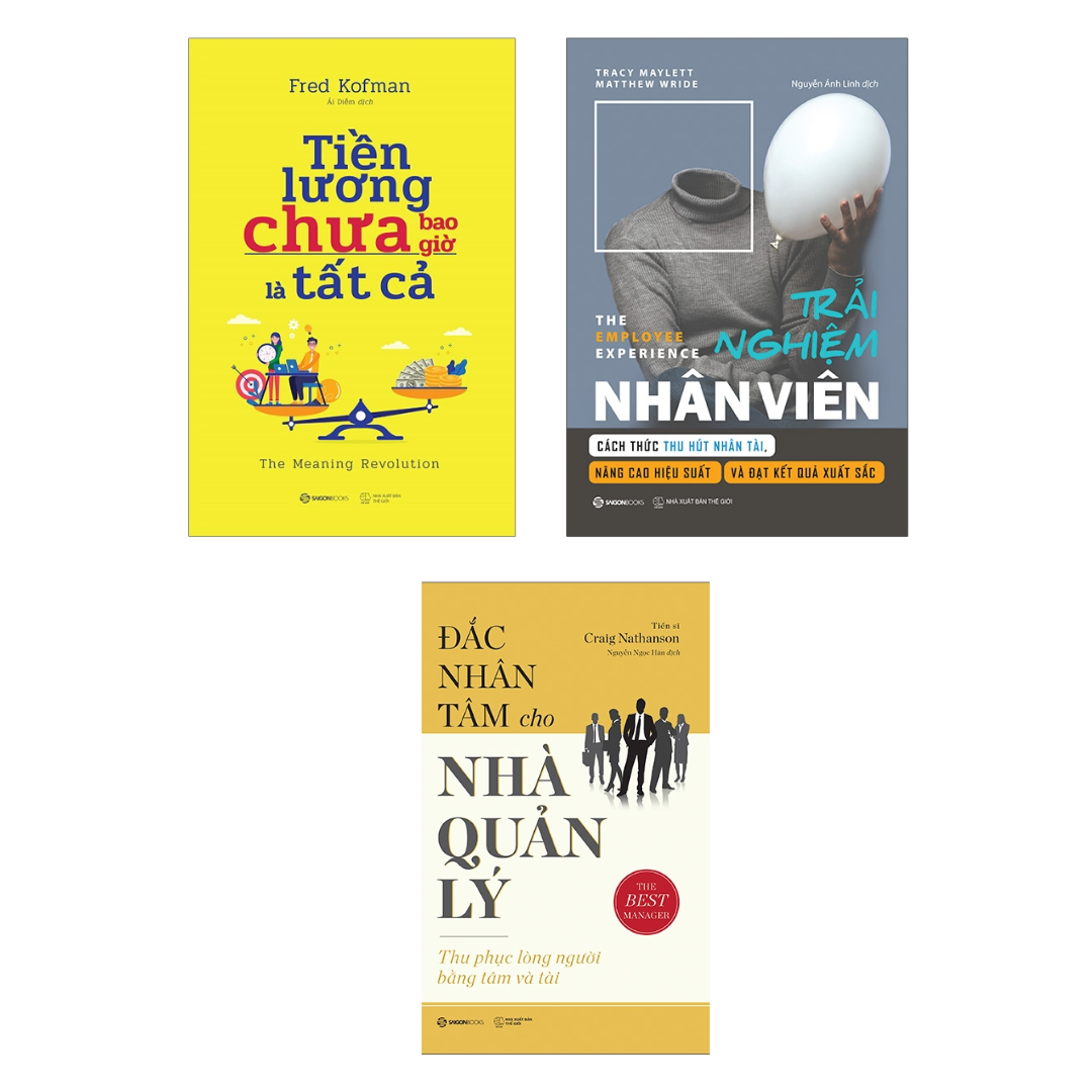 Combo 3 Cuốn Sách "Mở Thế Giới Quan"-  Tiền Lương Chưa Bao Giờ Là Tất Cả+Trải Nghiệm Nhân Viên+Đắc Nhân Tâm Cho Nhà Quản Lý