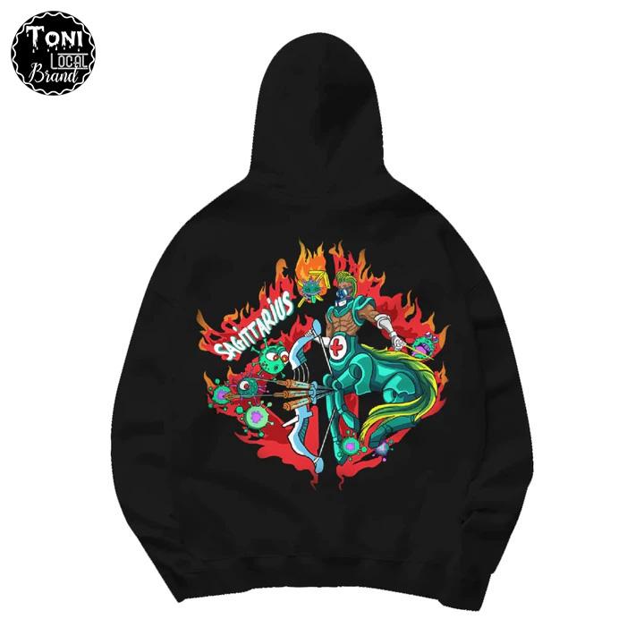 Áo Hoodie Local Brand Unisex NHÂN MÃ Nỉ Bông Form Rộng Full Box (HD9070L - Bộ Sưu Tập 12 Cung Hoàng Đạo)