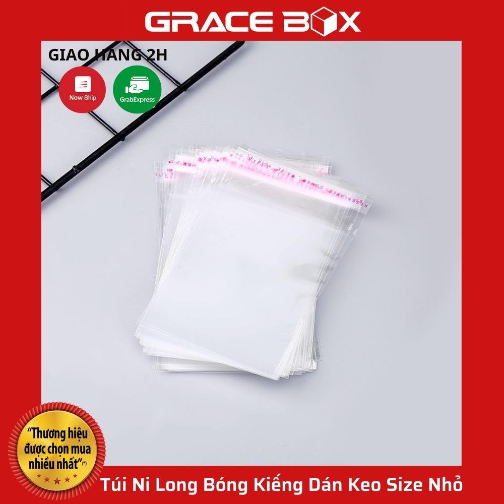 Set 100 Túi Ni Long Bóng Kiếng Dán Keo Size Nhỏ Đựng Phụ Kiện, Trang Sức, Bao Lì Xì