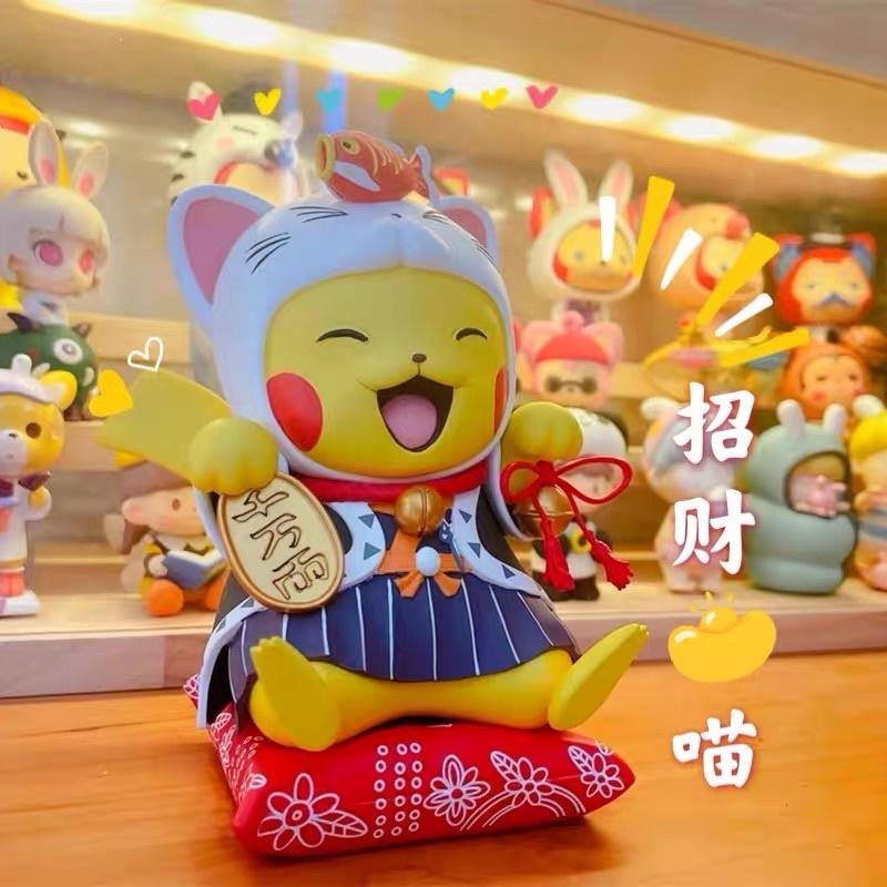 Mô hình Mèo May Mắn Nhật Bản Pikachu Văn Phòng Trang Trí Quà Tặng Lễ Hội Khai Trương