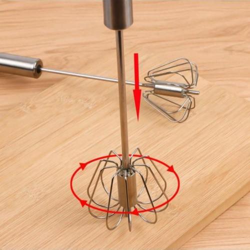 Dụng cụ đánh trứng bằng inox cầm tay loại to