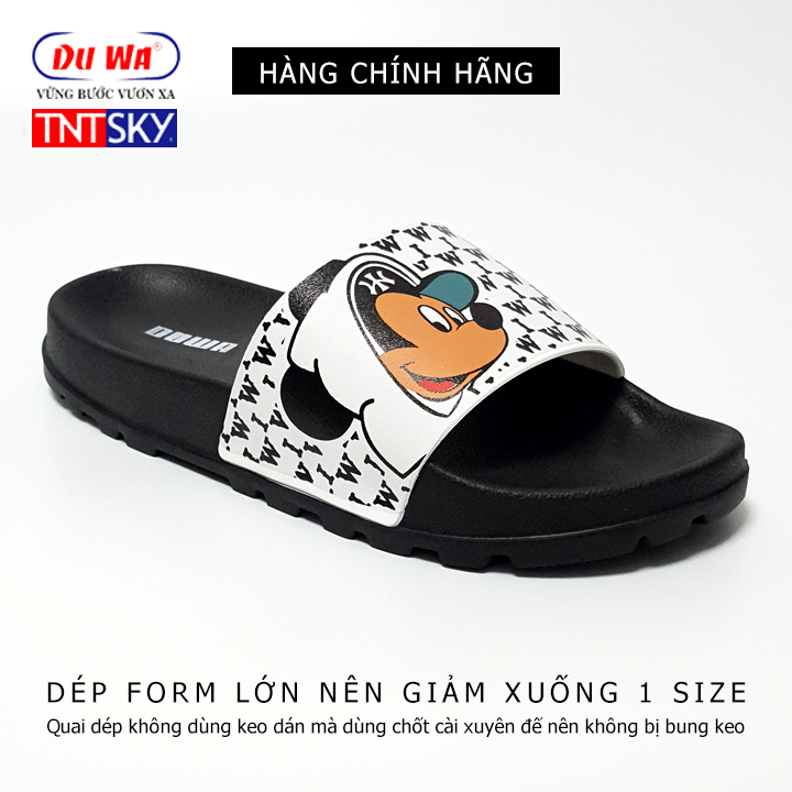 Dép nam, nữ quai ngang siêu nhẹ DUWA TK9032 Đen - Hàng chính hãng