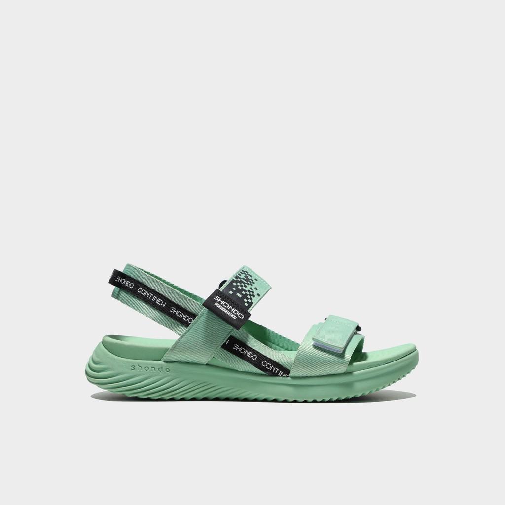 Giày Sandals Shondo Unisex F7 Continew Full Xanh Mint F7N4242