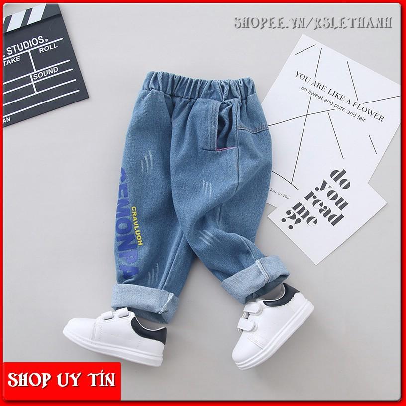 IQJ3 Size80-120 (6-21kg) Quần Jean cho bé Freeship Hàng Quảng Châu Thời trang trẻ em