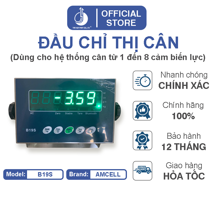 Đầu Chỉ Thị Cân Điện Tử B19S Chống Nước
