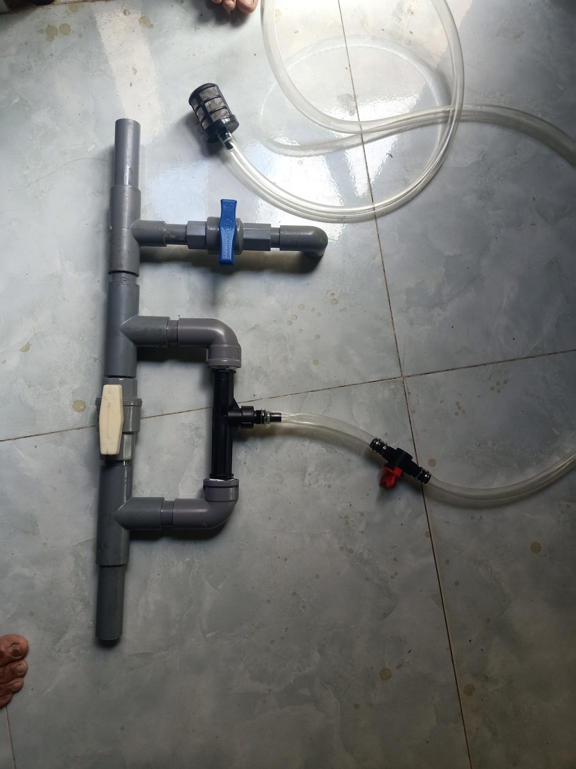 Bộ châm phân cho hệ thống tưới nhỏ giọt rau, la gim fi 34