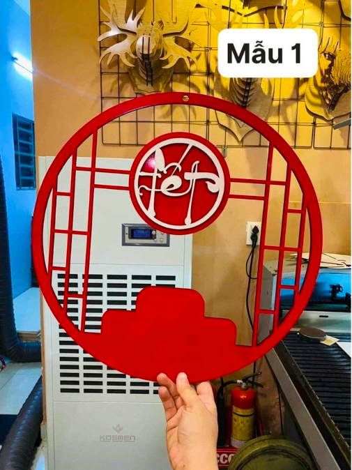 Vòng trang trí Tết - Khung decor hoa -Kích thước 40cm - Cây giả, hoa lụa Decor trang trí nhà cửa