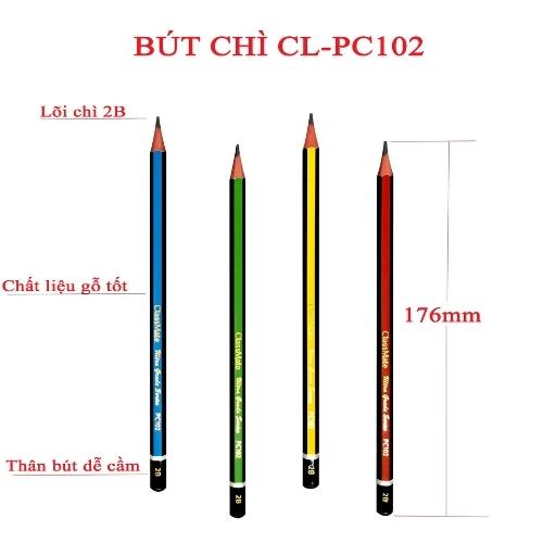 Bút chì gỗ 2B ClassMate - 1 chiếc - CL-PC102