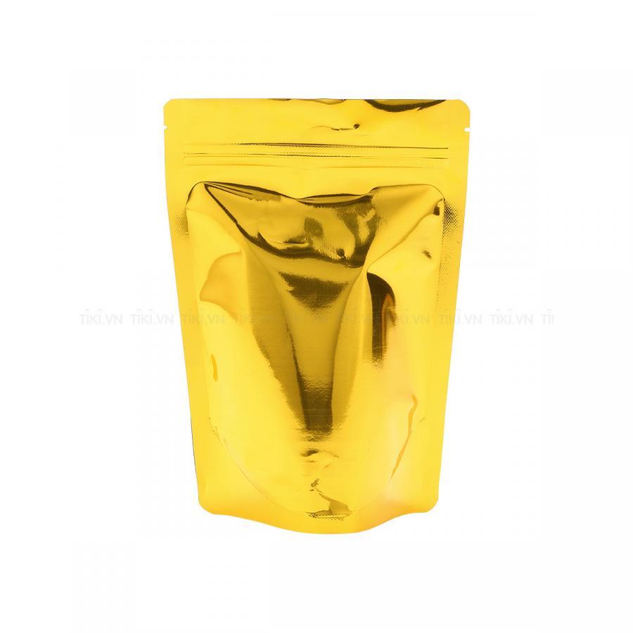 Túi zip màu Gold  đáy đứng màng ghép MPET  (1kg